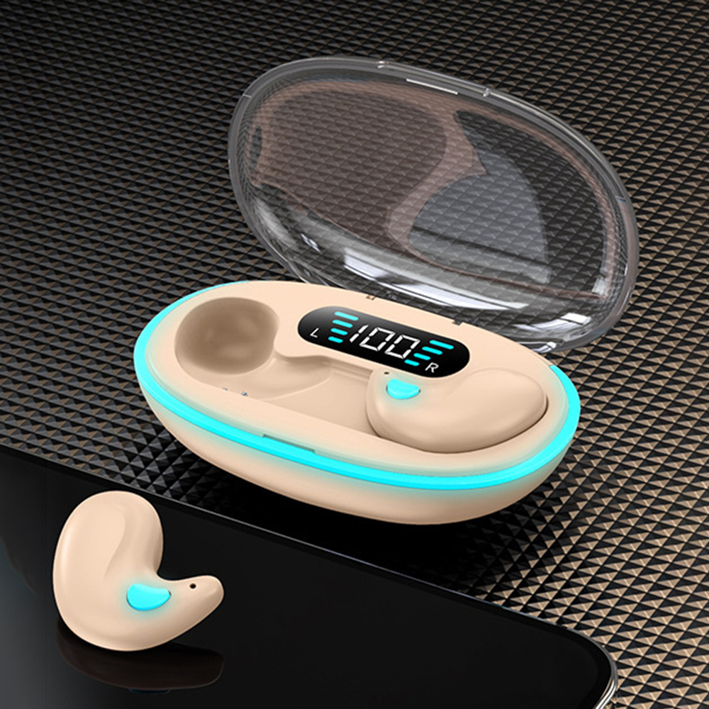 X55 TWS Wireless Bluetooth-Compatible Earbuds Intelligent Noise Reduction Sweatproof Sports Headphones - Pink