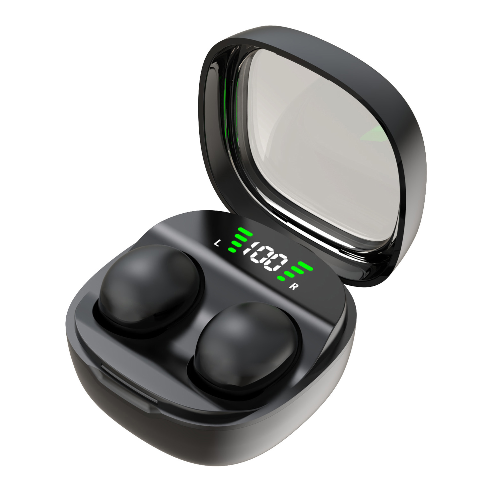 mini13 Mini Sleep Wireless Earbuds HD HiFi Bass Sound Invisible Bluetooth-Compatible Earphones (Standard Version) - Black