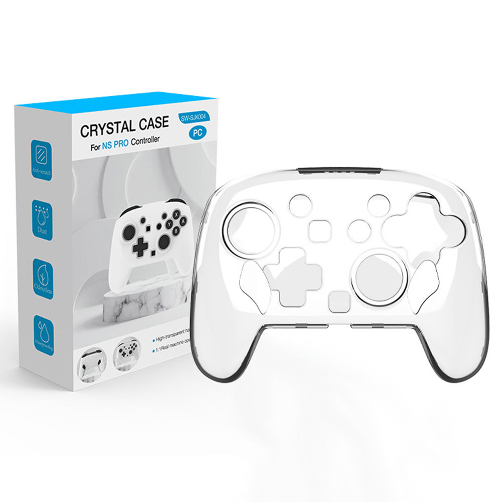 For Nintendo Switch 2 Pro Game Controller Crystal Clear Protective Case PC Shell Transparent Cover