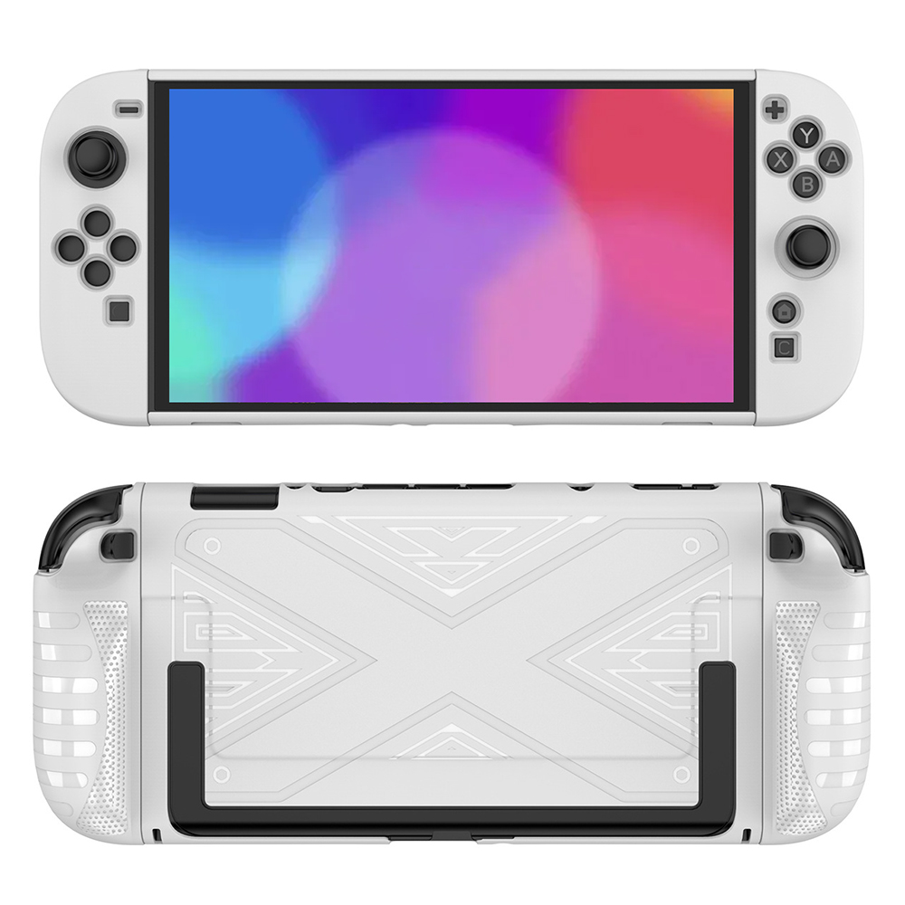 SW2D03 For Nintendo Switch 2 Game Console Anti Scratch Case TPU + PC Split Protective Cover - White