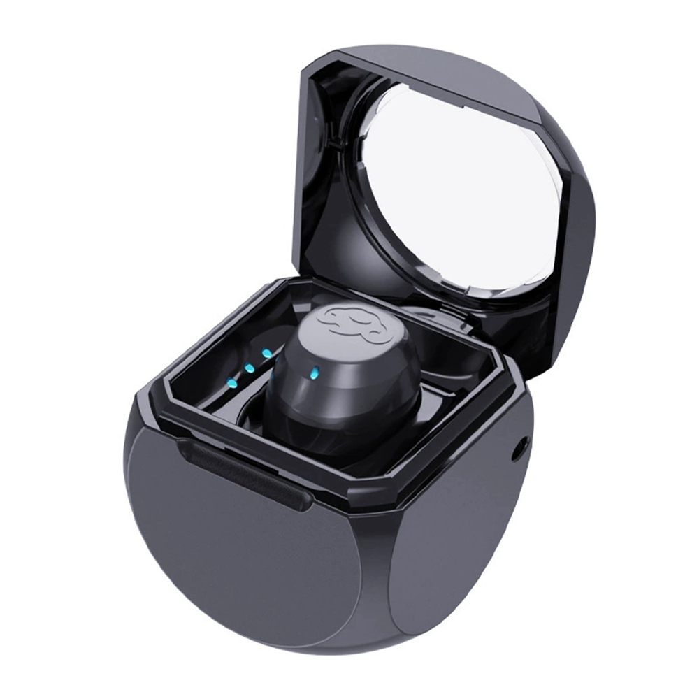Q1 Mini Single Earbud Wireless Bluetooth-Compatible 5.4 Headphone Invisible Sleep Earpiece - Black