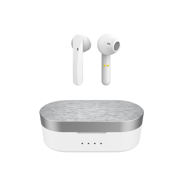 

MS-T12 TWS Earphone Bluetooth Headset Wireless Sports In-ear Noise Reduction Headphone - Silver/White, iPhone 12