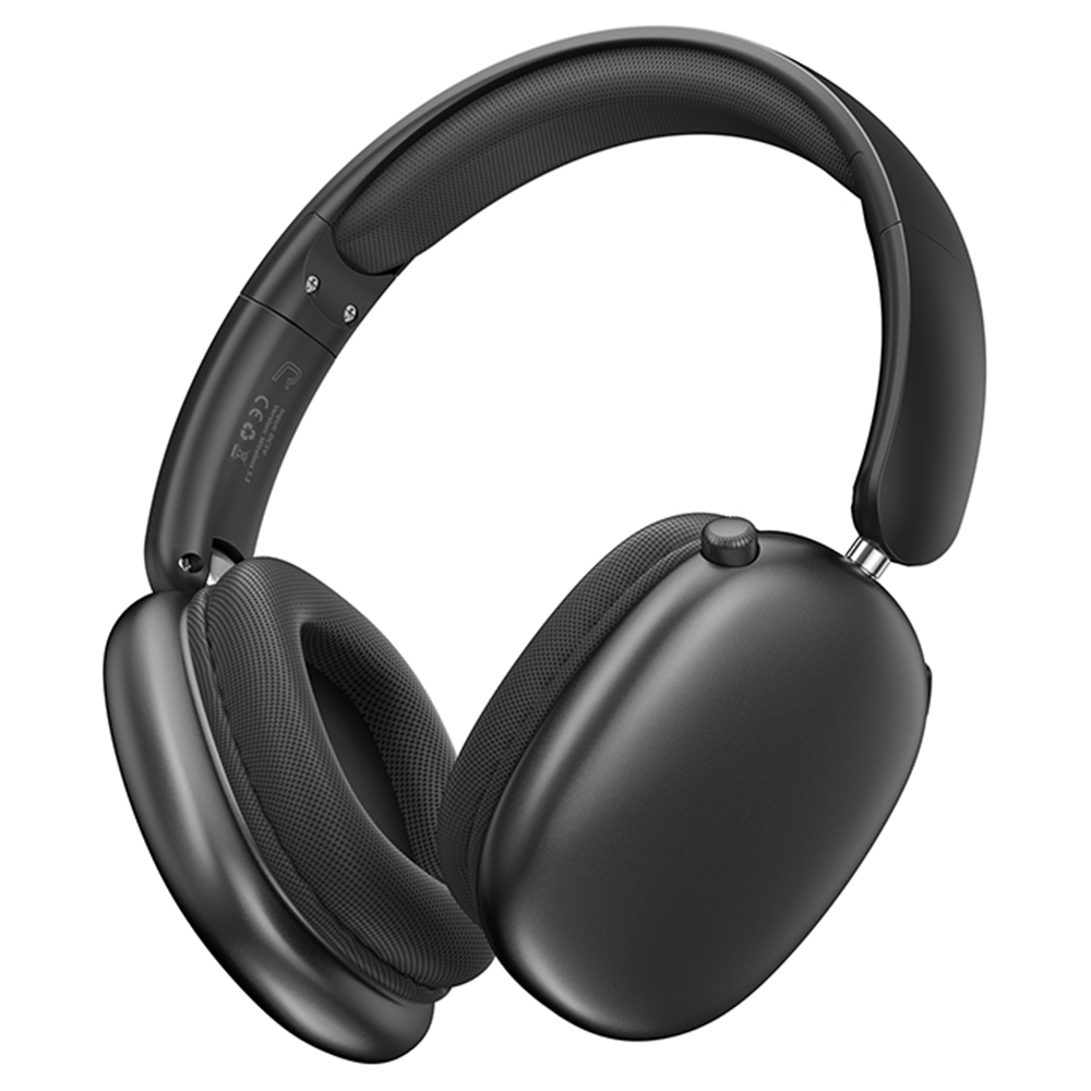 T9 Over-Ear Bluetooth-Compatible Headphones Lightweight Wireless Headphones with Hi-Fi Sound for Office Travel Gaming - Black