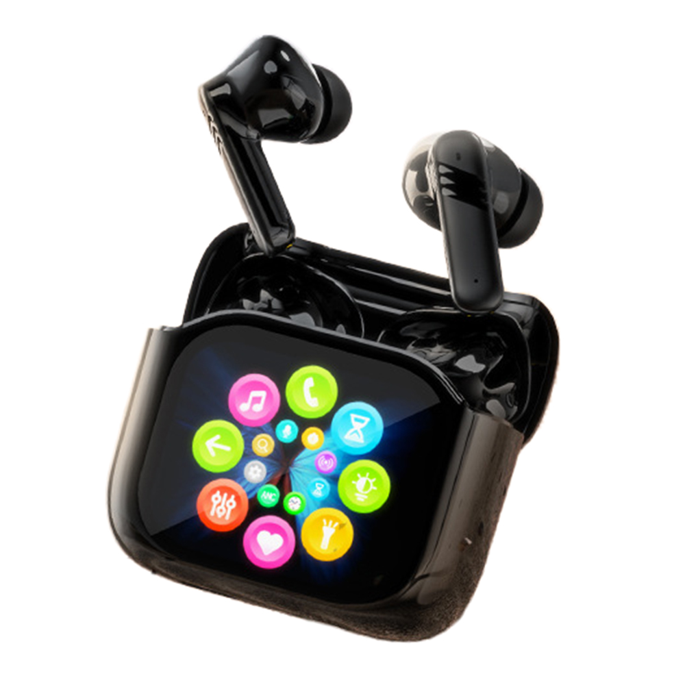 LX-50 156+ Language Real Time Translation Bluetooth-compatible Earbuds ANC + ENC Noise Cancelling Earbuds - Black
