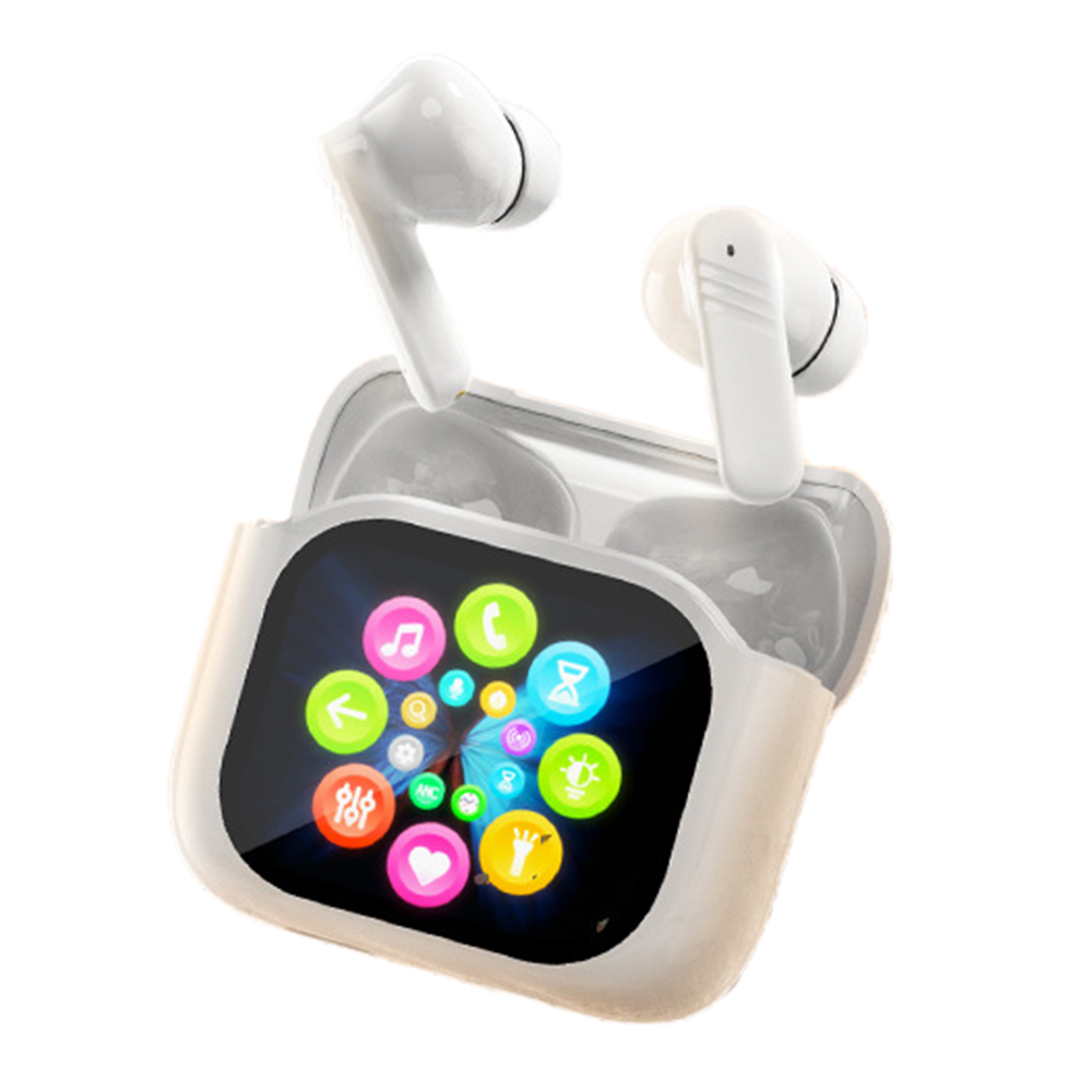 LX-50 156+ Language Real Time Translation Bluetooth-compatible Earbuds ANC + ENC Noise Cancelling Earbuds - White