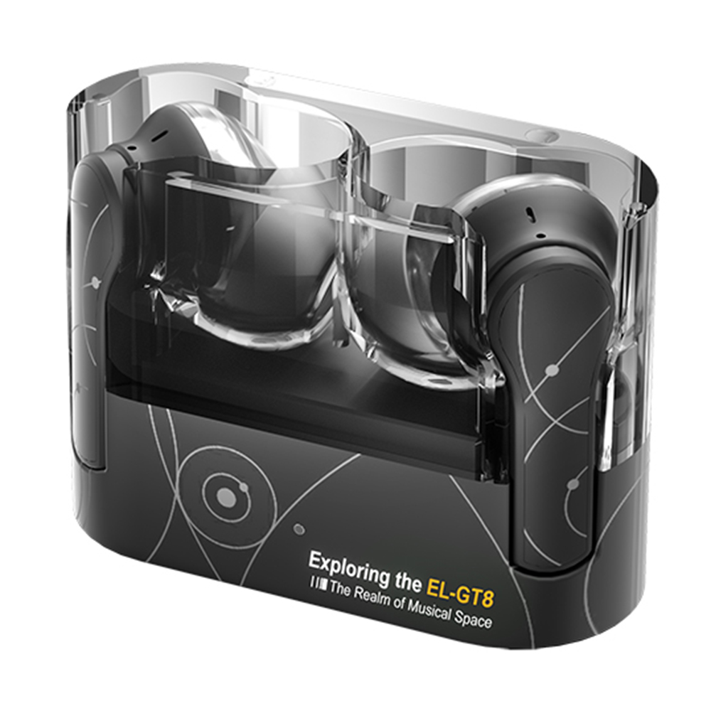 EL-GT8 Bluetooth-compatible In-Ear Music Earbuds for Outdoor Sports ENC Noise Reduction Low Latency Gaming Earbuds - Black
