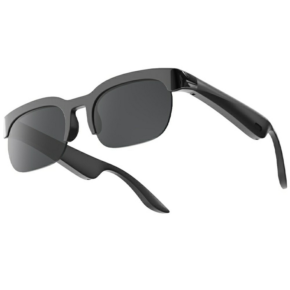 Bluetooth-compatible Smart Sunglasses AI Translation Wireless Audio Eyeglasses for Outdoor Sports - Black