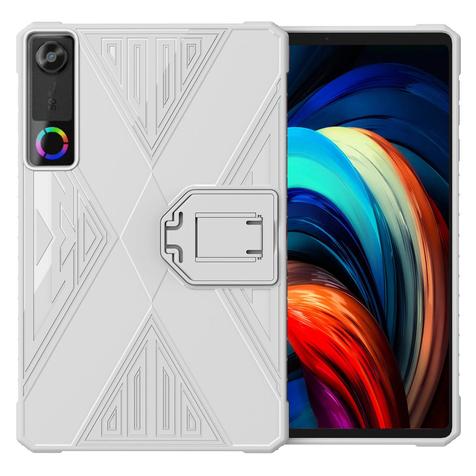 For Lenovo Legion Y700 (Gen 5) TPU Case Kickstand Tablet Protective Cover - White