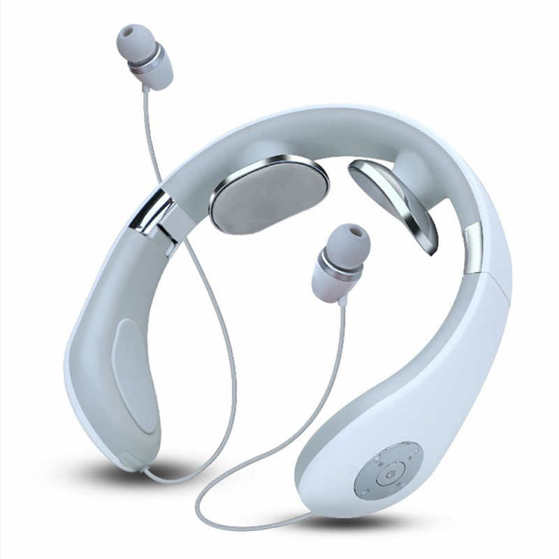 

2-in-1 Foldable Neck Massager Bluetooth 5.0 Wireless In-Ear Headphone - White