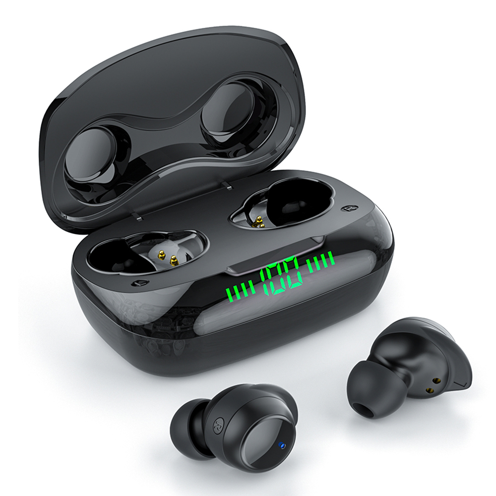 

Essager T24 TWS Bluetooth Наушники Wireless Stereo Headset Наушники С Цифровым Дисплеем - Чернить