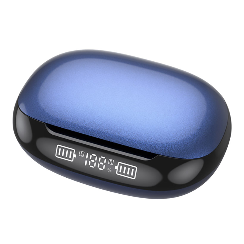 

VG-T09 TWS Bluetooth 5.1 Беспроводные Сенсорные Наушники Спорт HIFI Стерео Музыкальный Вызов Гарнитура Со Светодиодным Дисплеем Зарядки - Синий