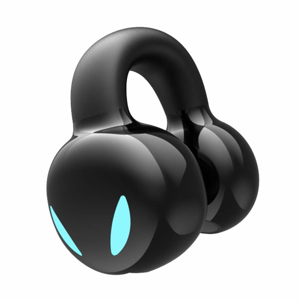 YX03 Open Ear Headphone Bluetooth 5.3 Wireless Bluetooth Headset Waterproof Sport Running Clip-on Earphone - Black
