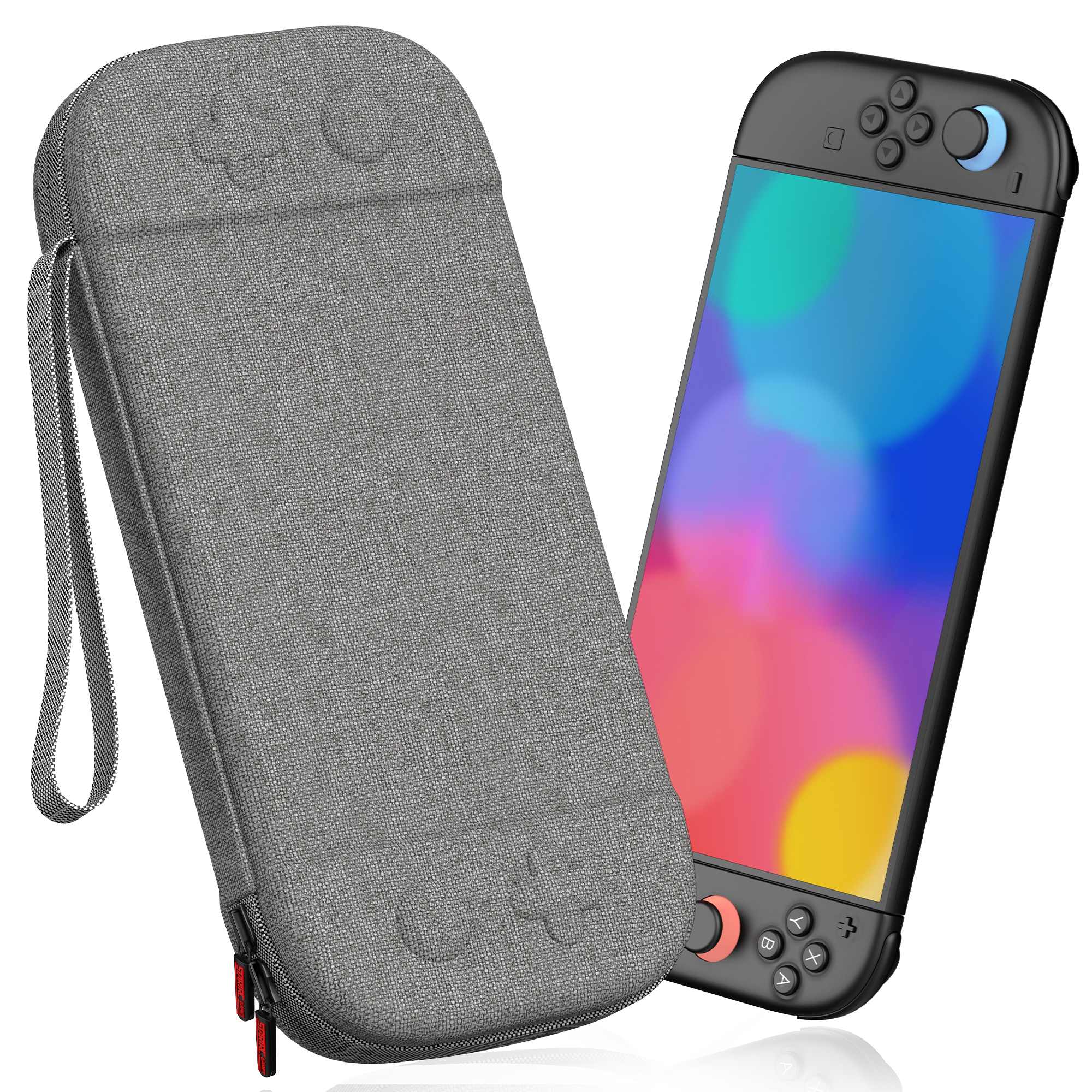 STARTRC GAMES For Nintendo Switch 2 Storage Bag Game Console Nylon Portable Bag Scratch Resistant - Grey