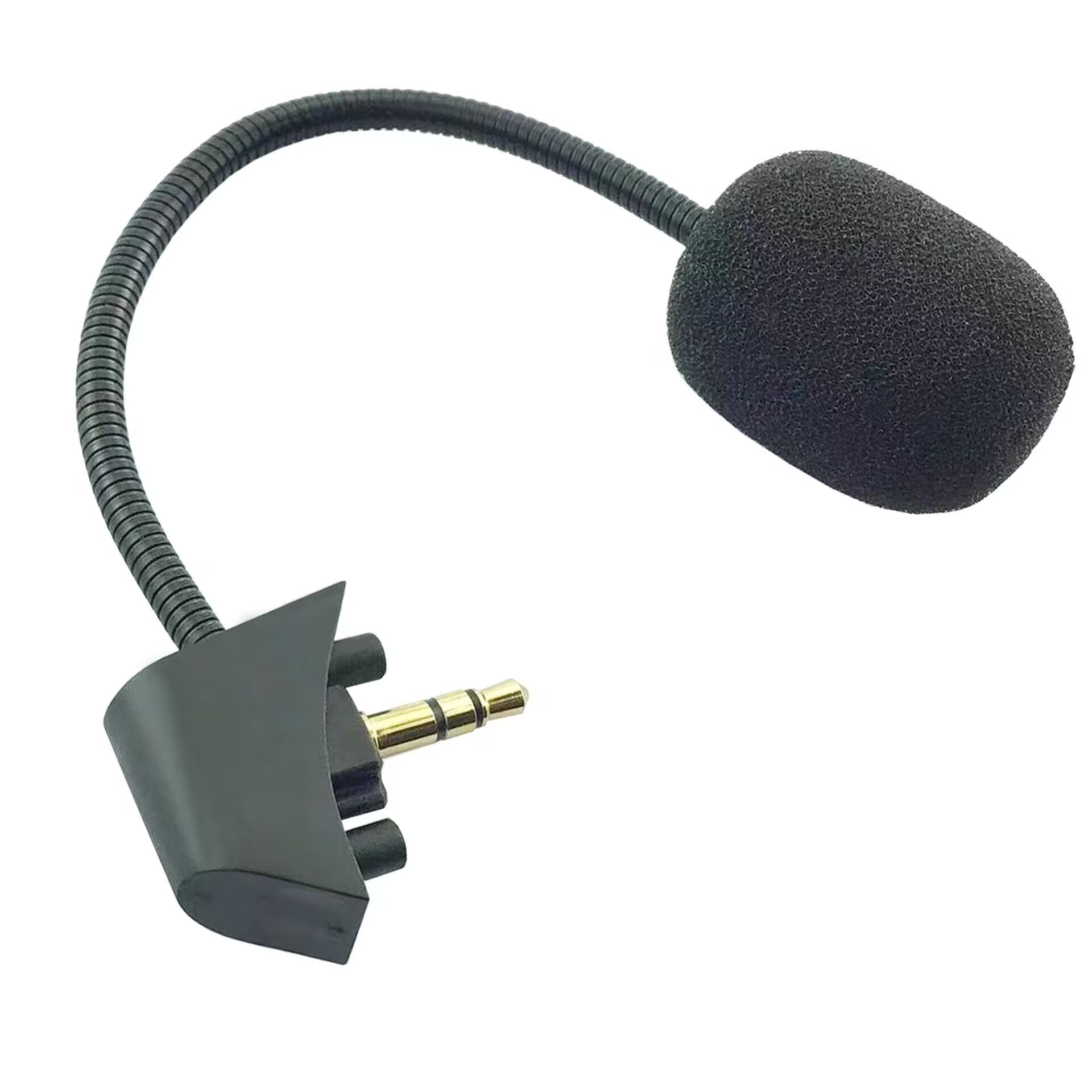 Replacement Noise-Canceling Boom Microphone for Siberia T20 Gaming Headset, Detachable Mic Headphones Accessory - Black