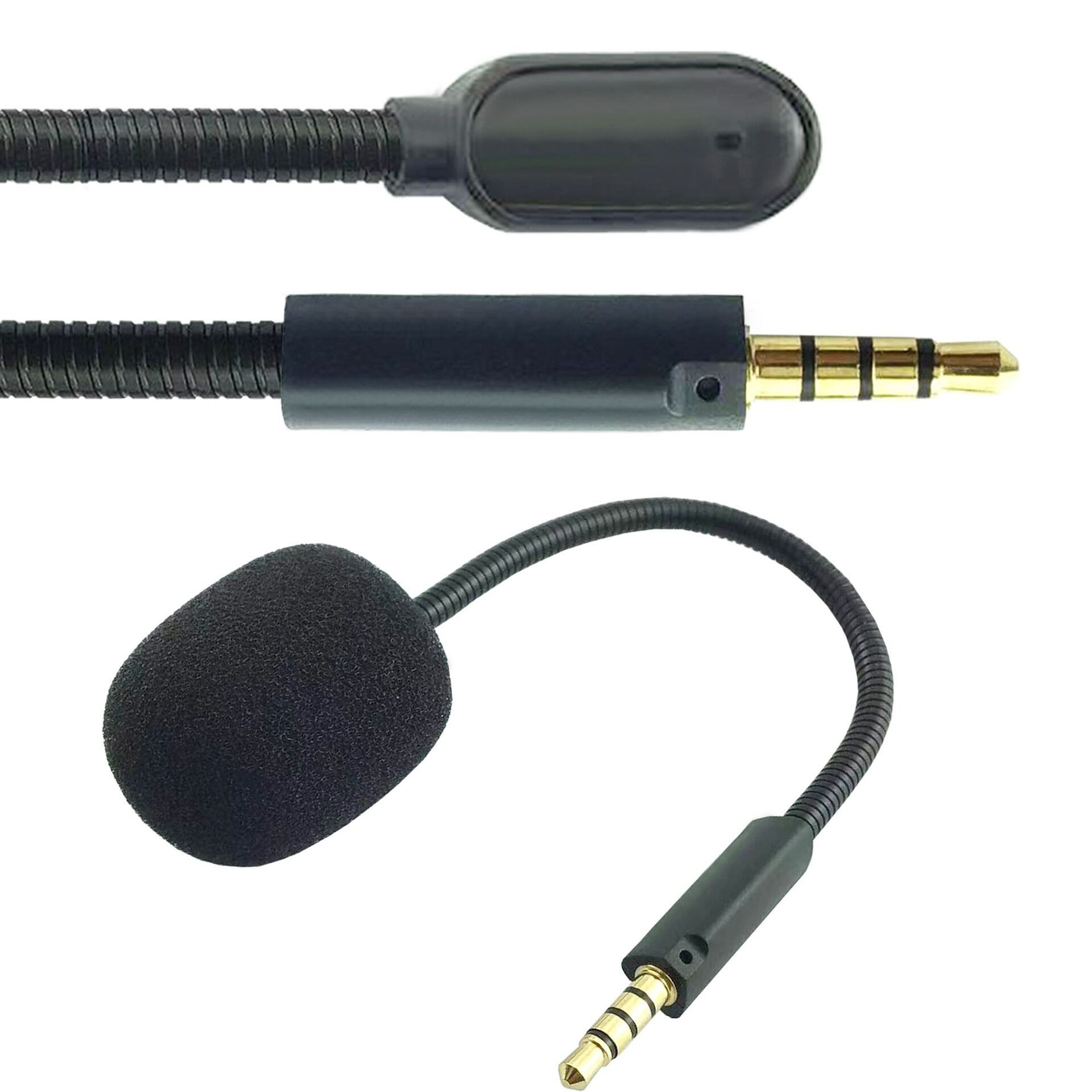 Replacement Microphone for ASUS ROG Prism 2 Gaming Headset Noise Cancelling Detachable Boom Mic Headphones Accessory - Black