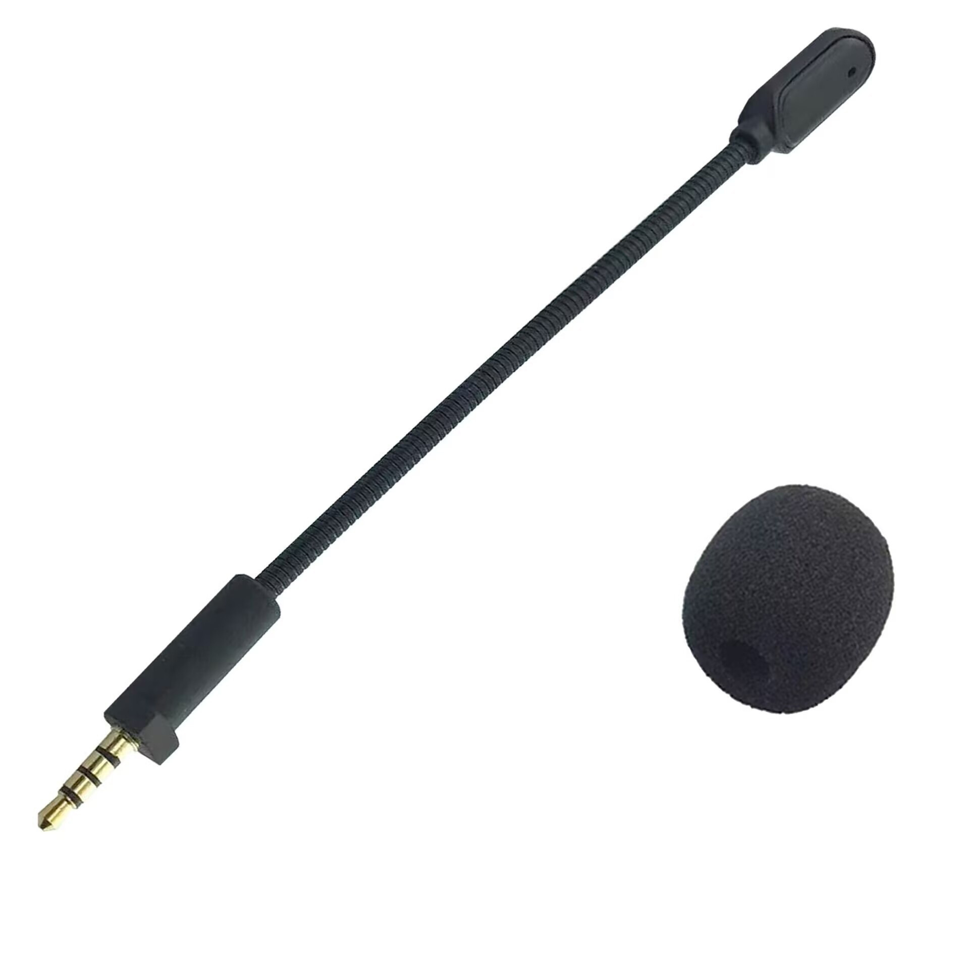 M25 Noise Cancelling Microphone for ASUS ROG Theta 7.1 Gaming Headset Detachable Boom Mic Headphones Accessories - Black