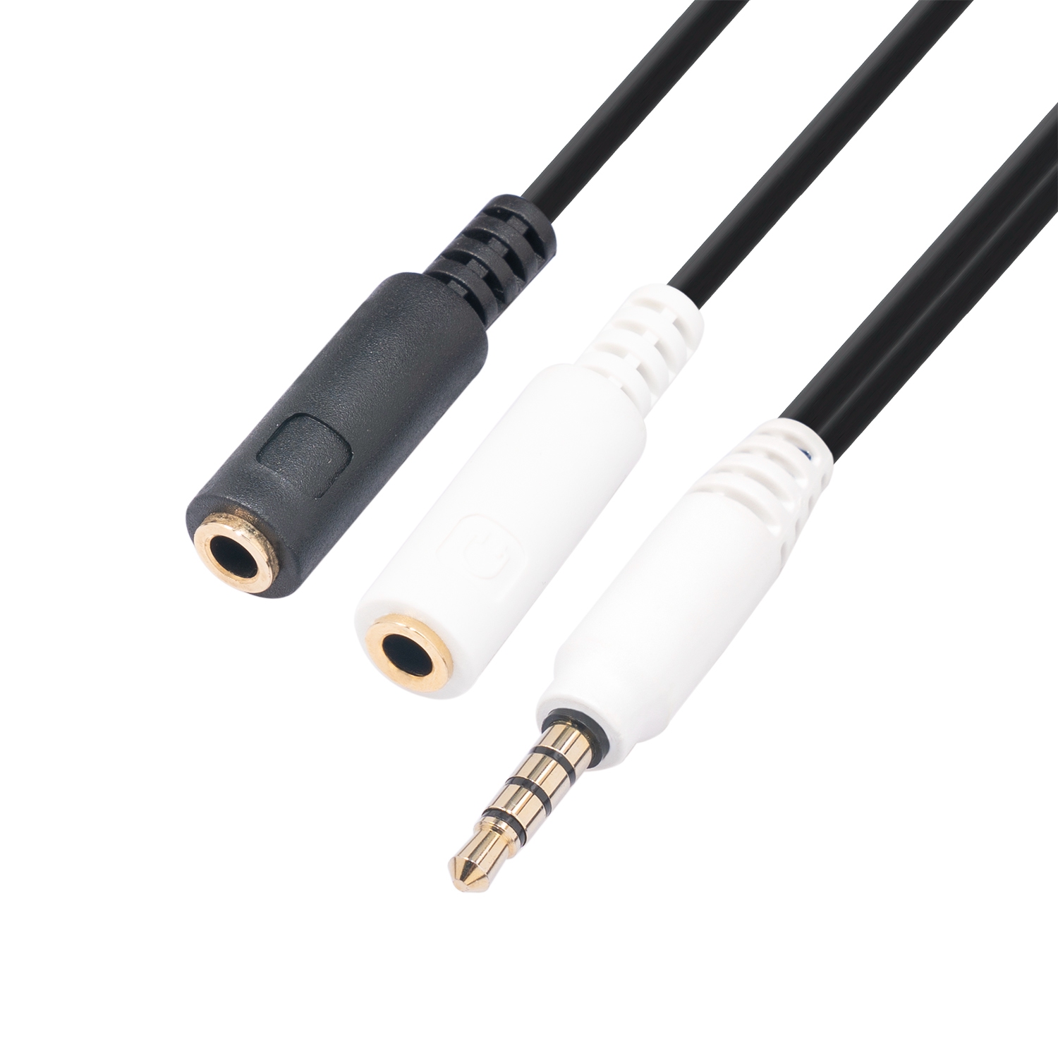 

3365 3,5 mm Männlich Bis 2 Weiblicher Audiokonverter Kopfhörer -mikrofonsplitterkabel Für Das Iphone / Android / Computer