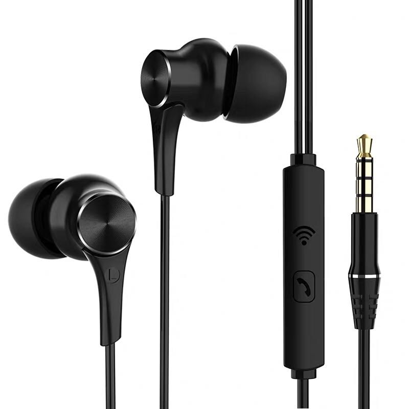 

C-30 In-ear Corded Earphones 3.5mm Audio Plug Gaming Earphones - Black, Universal