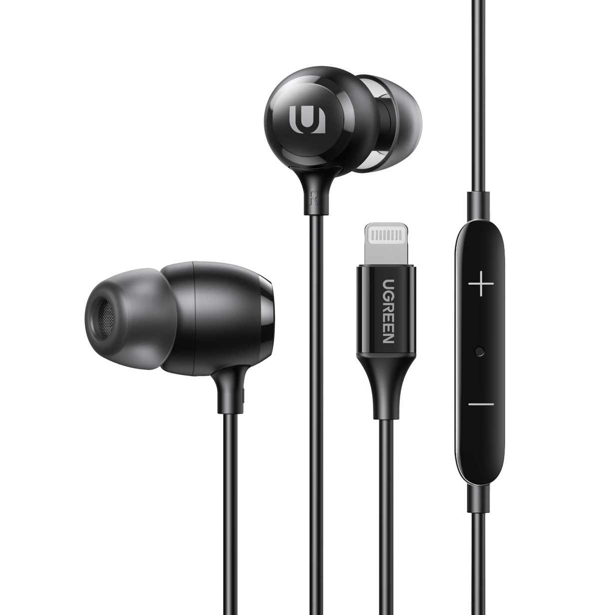 

UGREEN MFI Certificated In-Ear Lightning Plug Wired Earphone for iPhone/iPad/iPod