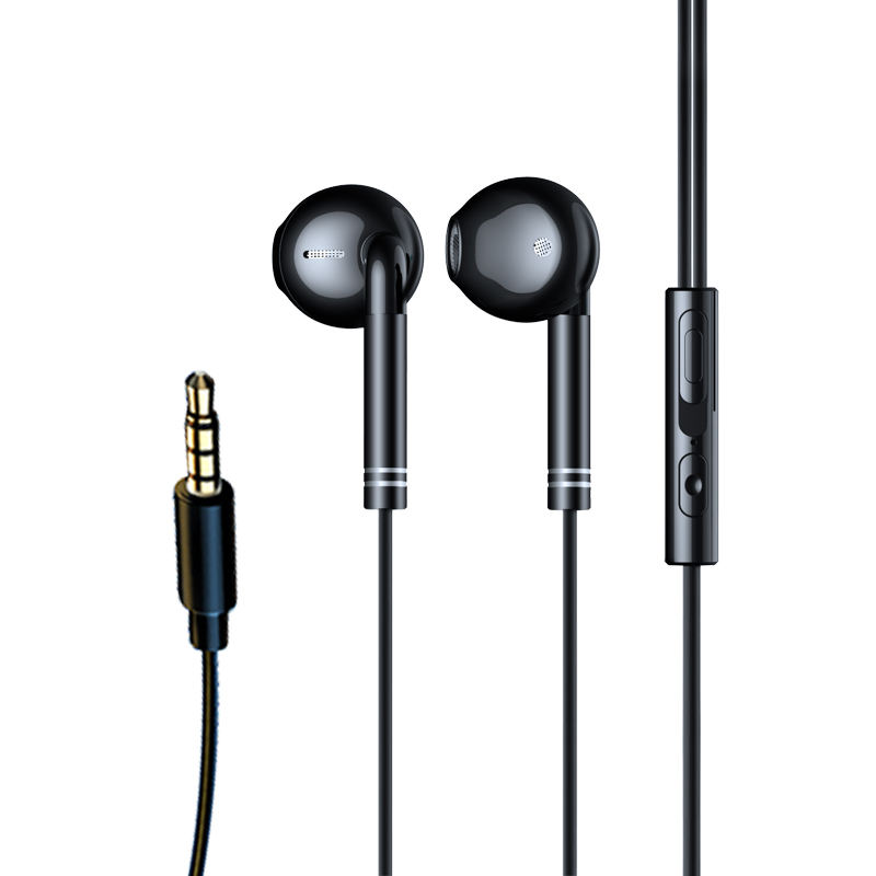 

Xundd XDHE-016 3,5 mm Verdrahtete Headset-kabel-stereo-musik-musik-mobiltelefon-kopfhörer - Schwarz