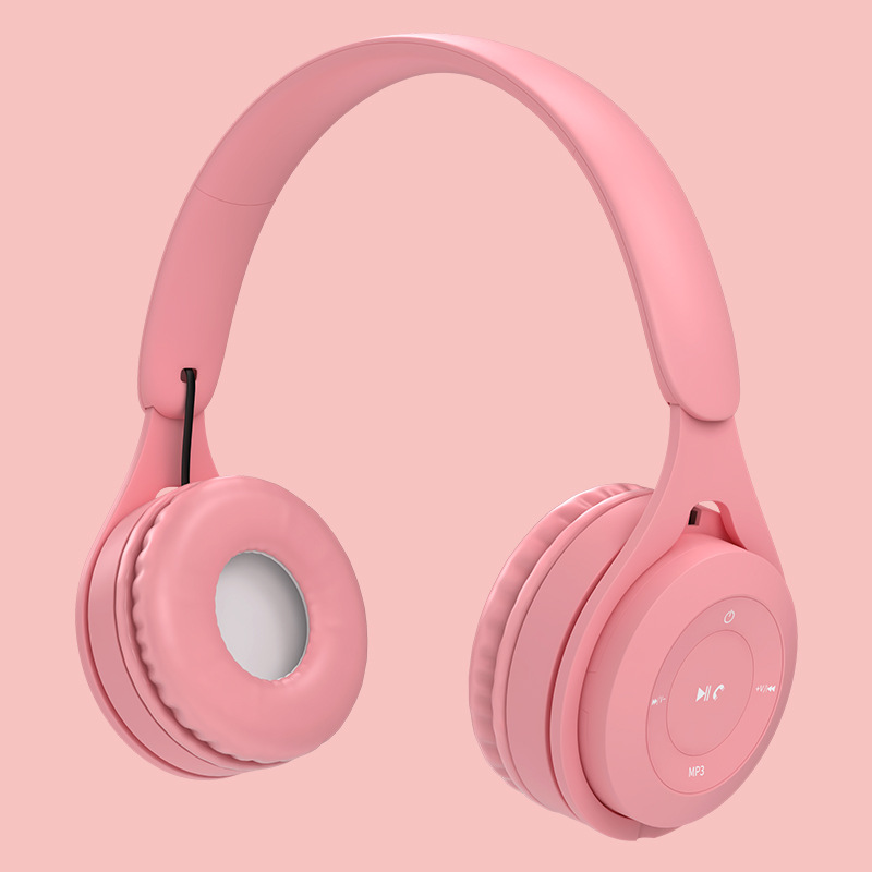 

Macarons Wireless Headset Over-ear Gaming Bluetooth Headsets - Pink, Universal