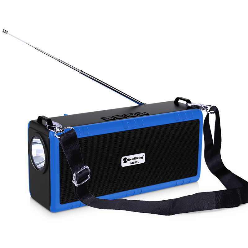

Outdoor Camping Portable Flashlight Wireless Speaker Multi-function Bluetooth Speaker with Shoulder Strap - Blue, iPhone 12 mini