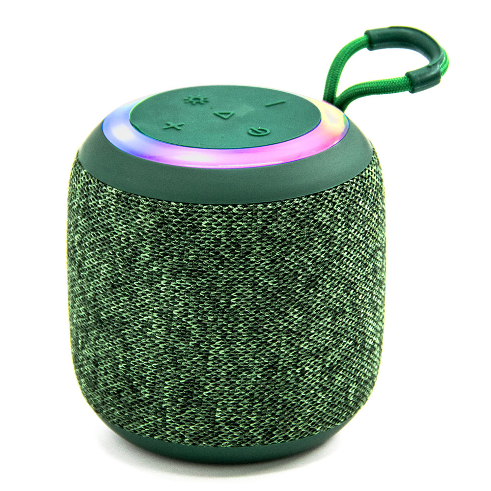 F6 RGB Light Portable Bluetooth Speaker Outdoor Sports Mini Wireless Audio Subwoofer - Green