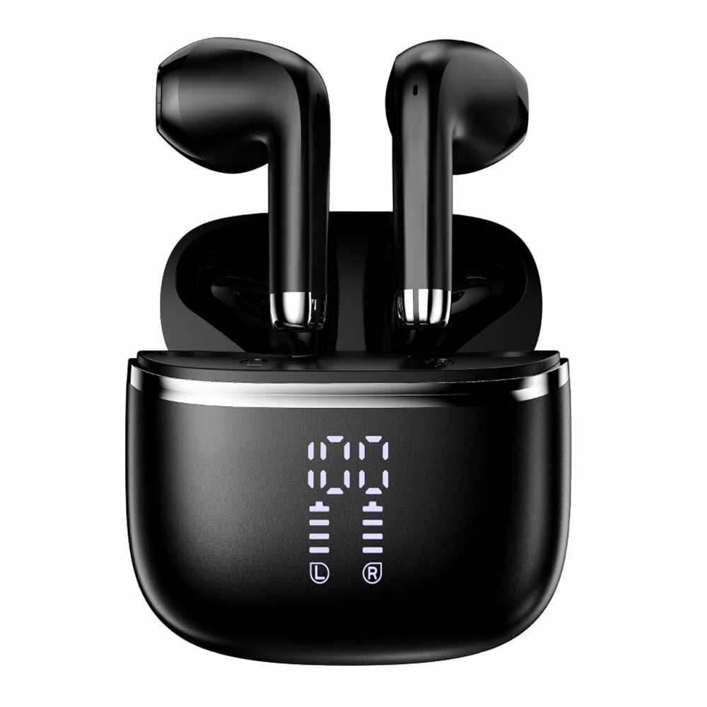 Bluetooth-compatible Earbuds Noise Cancelling Semi In Ear Sports Headphones with Digital Display Charging Case