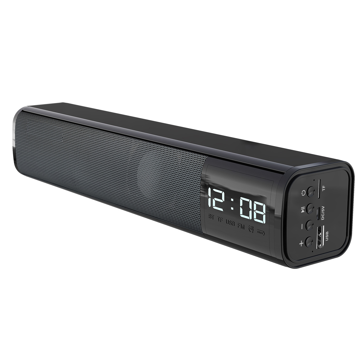 

T-WOLF S8 Sound Bar Audio Desktop Wireless Bluetooth Speaker Subwoofer FM Radio for PC Theater TV Computer