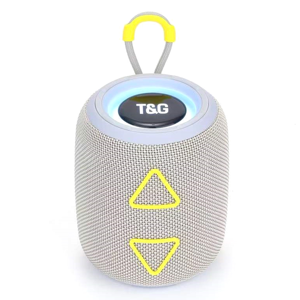 

t & g TG655 Tragbarer Bluetooth -lautsprecher LED Leg Light Wireless Stereo Subwoofer Support FM Radio TF -karte - Grau