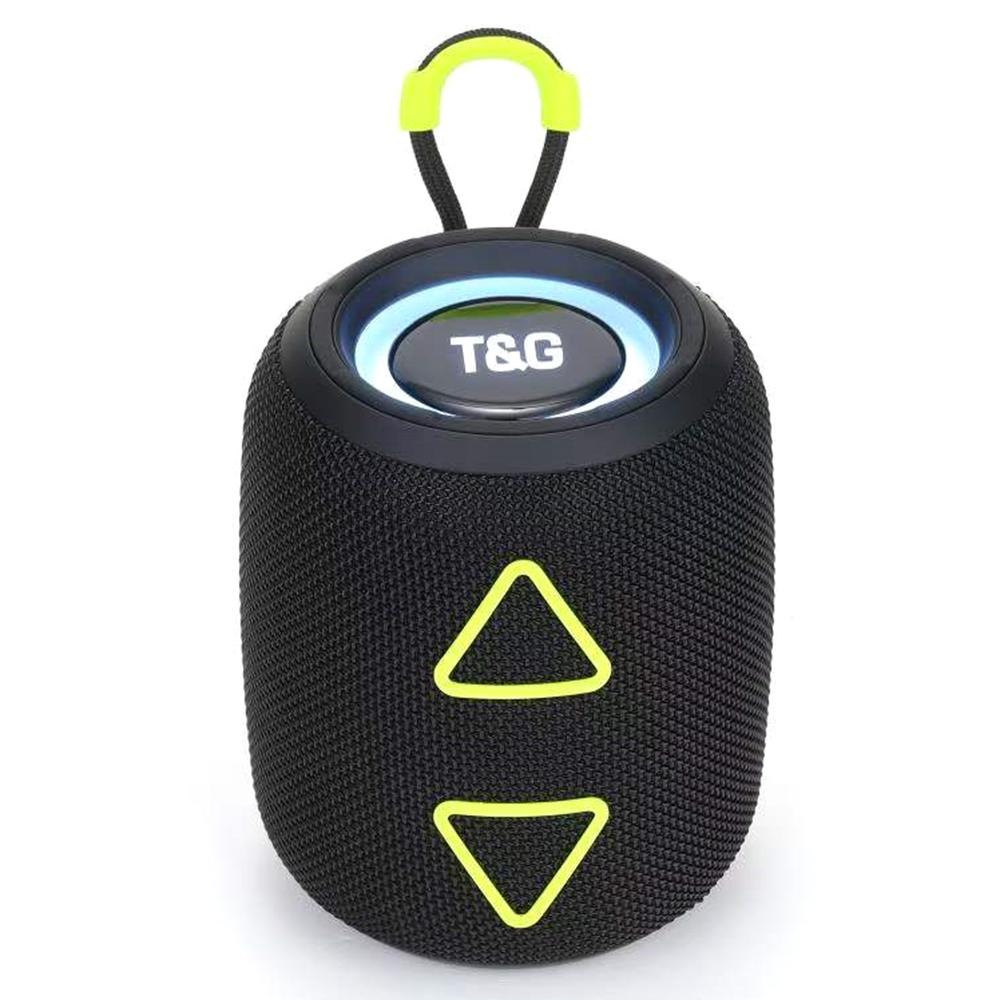 

t & g TG655 Tragbarer Bluetooth -lautsprecher LED Leg Light Wireless Stereo Subwoofer Support FM Radio TF -karte - Schwarz