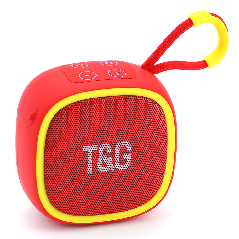 

t & g TG659 Mini TWS Wireless Bluetooth -lautsprecher Subwoofer Outdoor Sport Stereo Audio FM Radio Support TF -karte - Rot