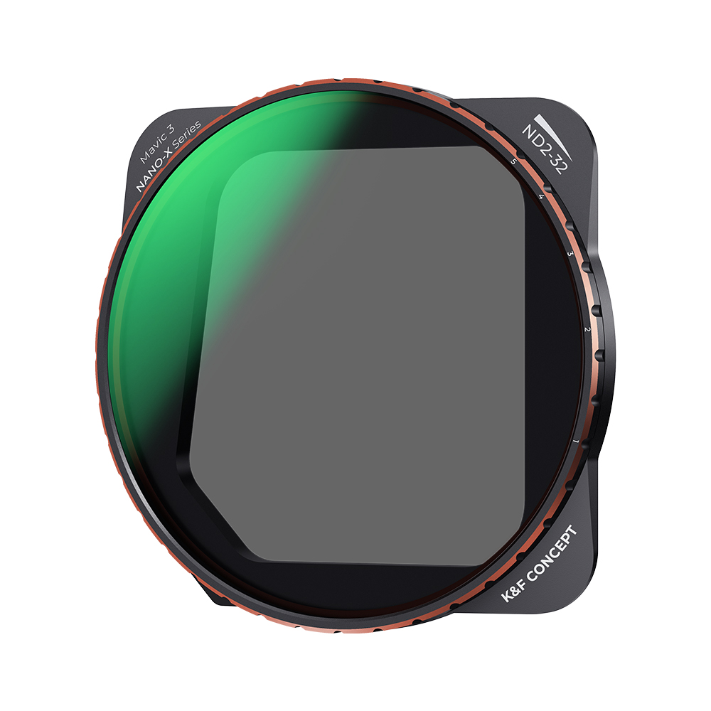 

k & F-konzept KF01.1855 Multi-coated-objektivfilter Für DJI Mavic 3 / Mavic 3 Cine, 5-gang Einstellbare ND2-ND32 Filter Wasserdichte Anti-kratzer-filter