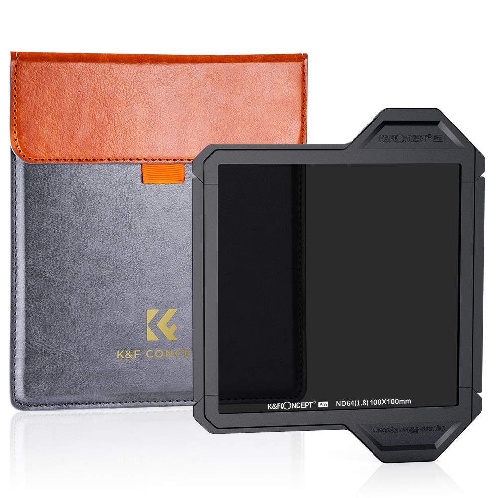 

k & f Concept SKU.1873 Wasserdichte Wahre Farbe ND64 Quadratlinsenfilter 100x100x2mm Mehrschichtige Beschichtung HD Clear 6-Stop Aperture Kamera Objektiv Nd-filter