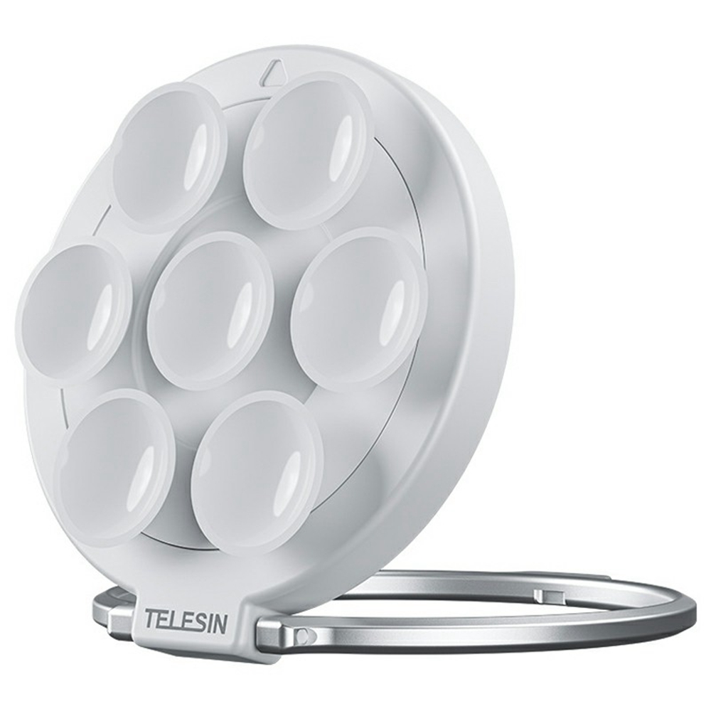 TELESIN P3-SUS-01 Suction Cup Phone Mount Magnetic Mirror Glass Portable Silicone Phone Ring Holder