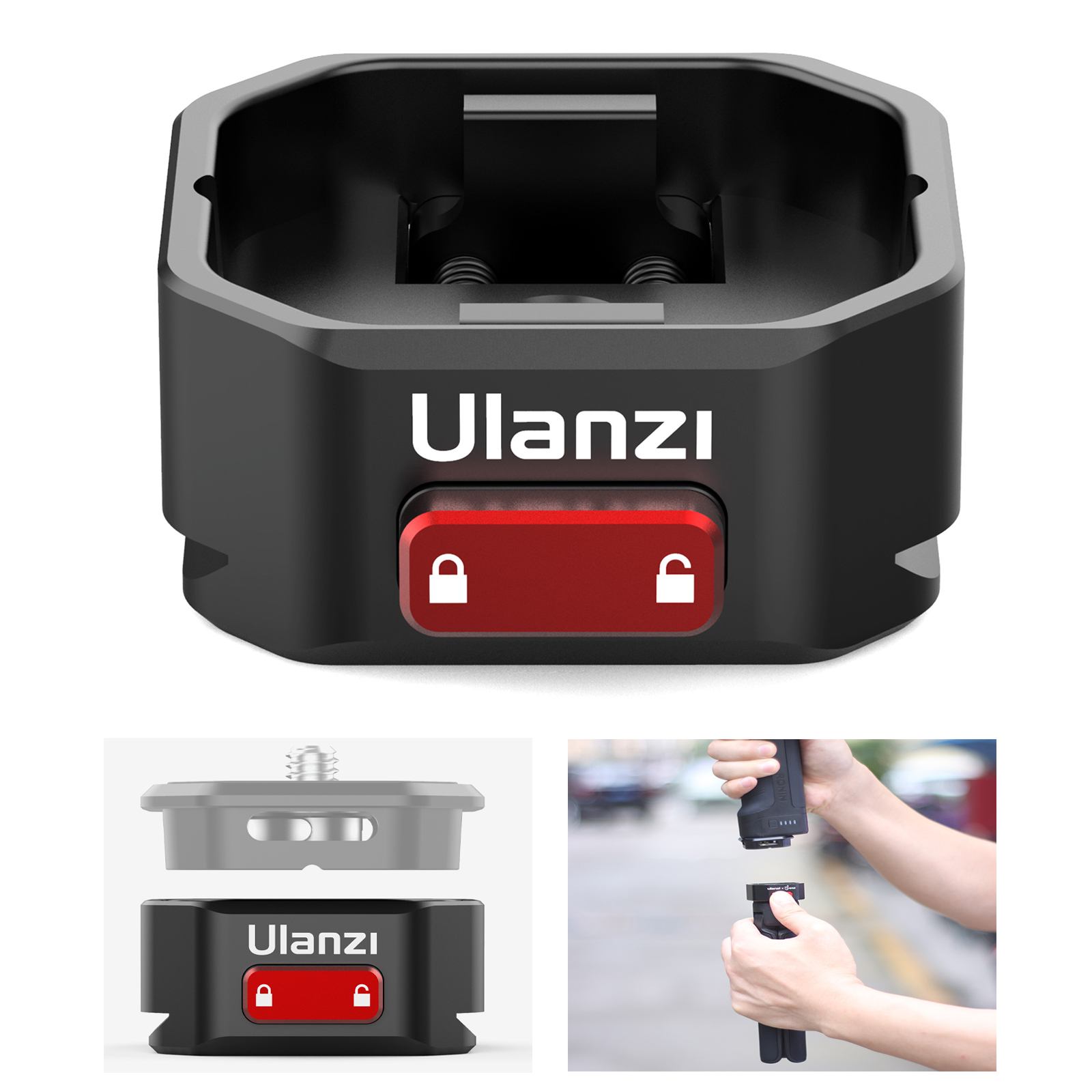 

Ulanzi 2341 Klaue Aluminiumlegierung Quick Release Plate Basishalterung Für Arca Tripod Stabilisator