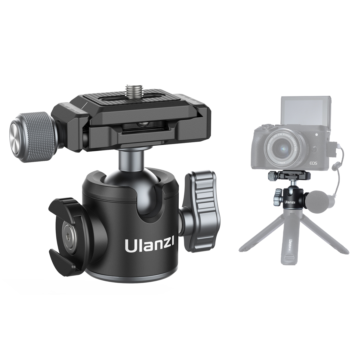 

Ulanzi U-80L Arca Swiss Ballhead Stativkugel Kopf Für Die DSLR Slr-kamera Mit Arca Schnellfreisetzungsplatte