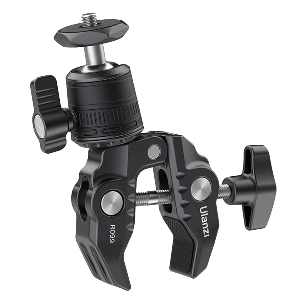 

Ulanzi R099 Clamping Crab Claw Clip Mont -adapter Tragbare Kamerahalter Klemme Mit 1 / 4 "schraubenloch Für Actionkamera, Füllung, Überwachung