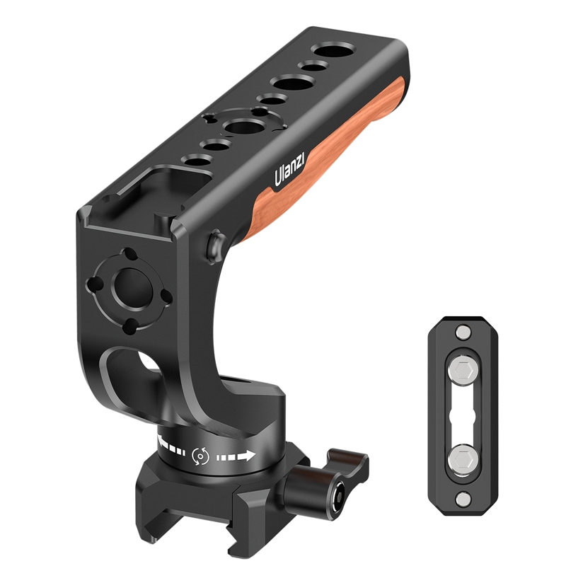 

Ulanzi 3171 Easy Installation Camera Rig Top Griff Aluminiumlegierung Rosewood DSLR Griff Mount