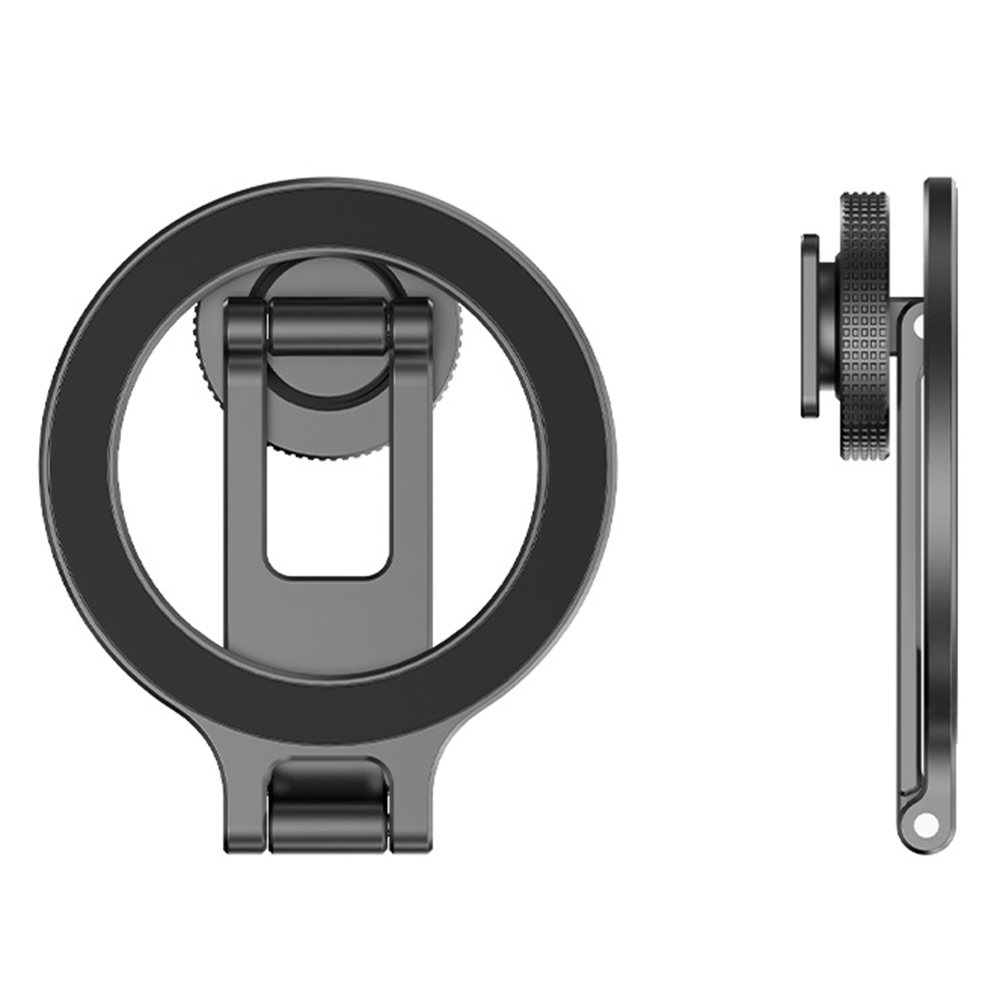 MG05 Foldable Cold Shoe Mount Metal Phone Stand Magnetic Aluminum Alloy Cellphone Bracket