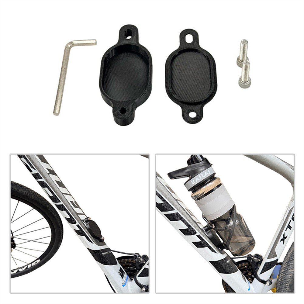 915812 For Xiaomi Tag Protective Case Smart Tracker Holder Bike Bottle Cage Mount Bracket - Black
