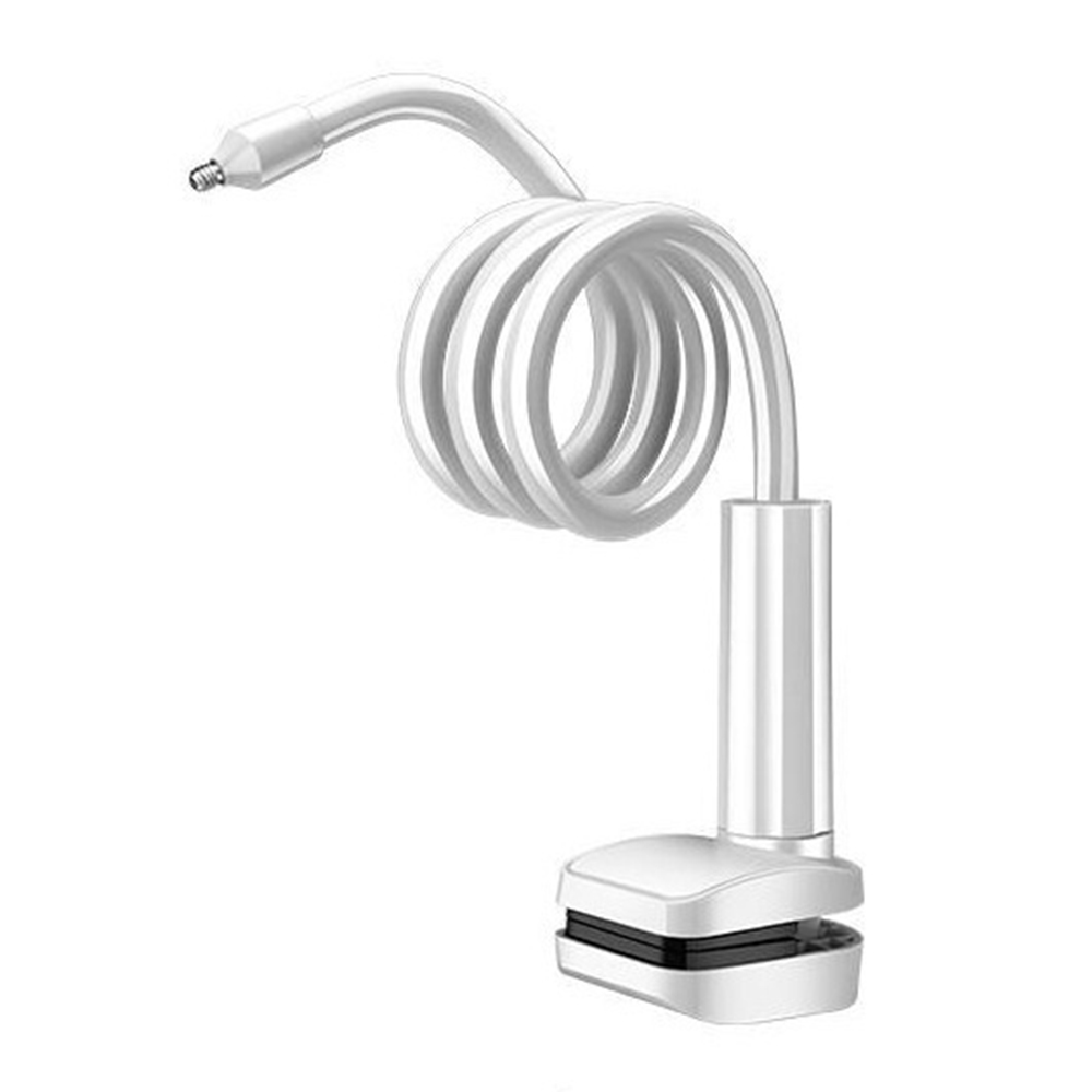 110cm Flexible Gooseneck Clamp Mount No Drilling Desktop Security Camera Stand for Baby Monitor - White