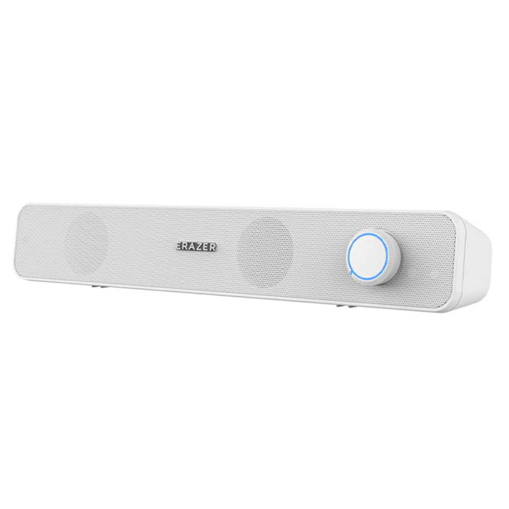 ERAZER A120 Desktop Wired Bluetooth-compatible Speaker 6W Dual Channel USB Plug Play Speaker for PC Gaming (Invested By Lenovo) - White