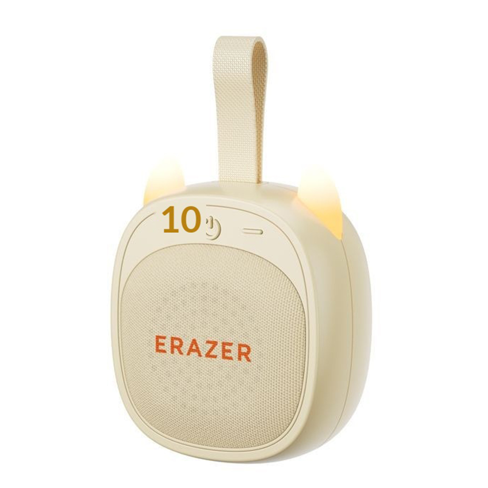 ERAZER K15 Cat Ears Design Portable Bluetooth-compatible Speaker 5W TWS Soundbox with LED Light - Beige
