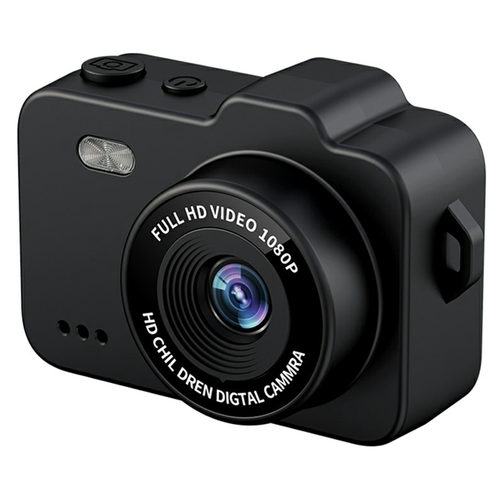 M8 Thumb Camera 0.96 Inch Screen LED Flash Night Vision Portable Mini HD Photo Video Recorder - Black