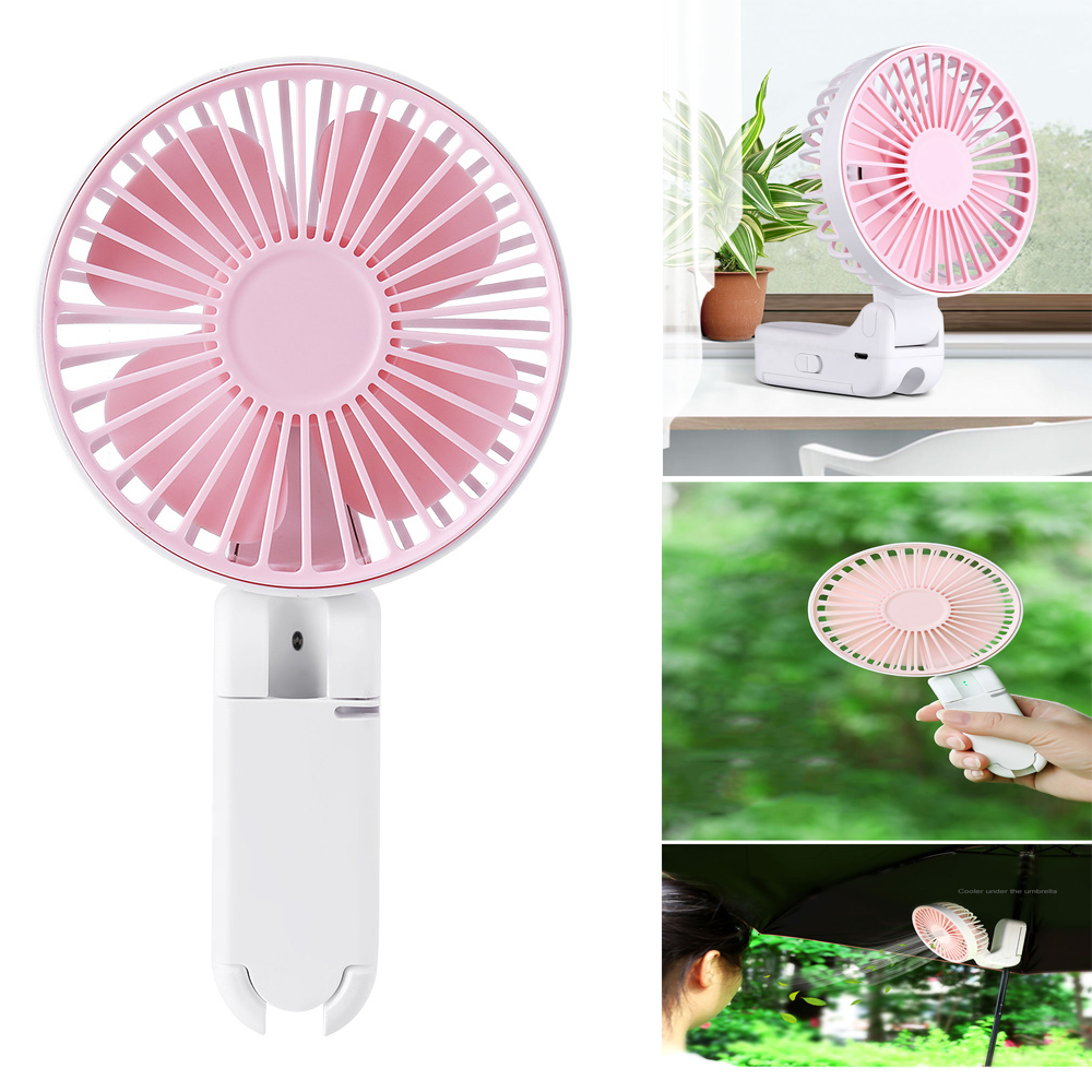 

Multi-function Handheld Self-locking Clamp Mini Cooling Fan - Pink