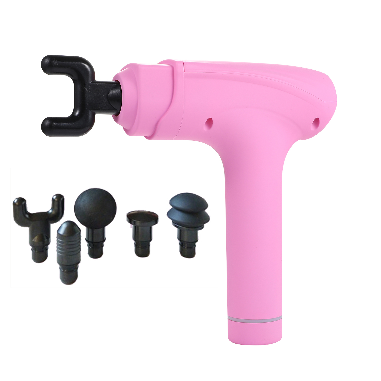 

10-level Adjustable Handheld Electric Body Massager Percussion Deep Tissue Massage Gun - Pink