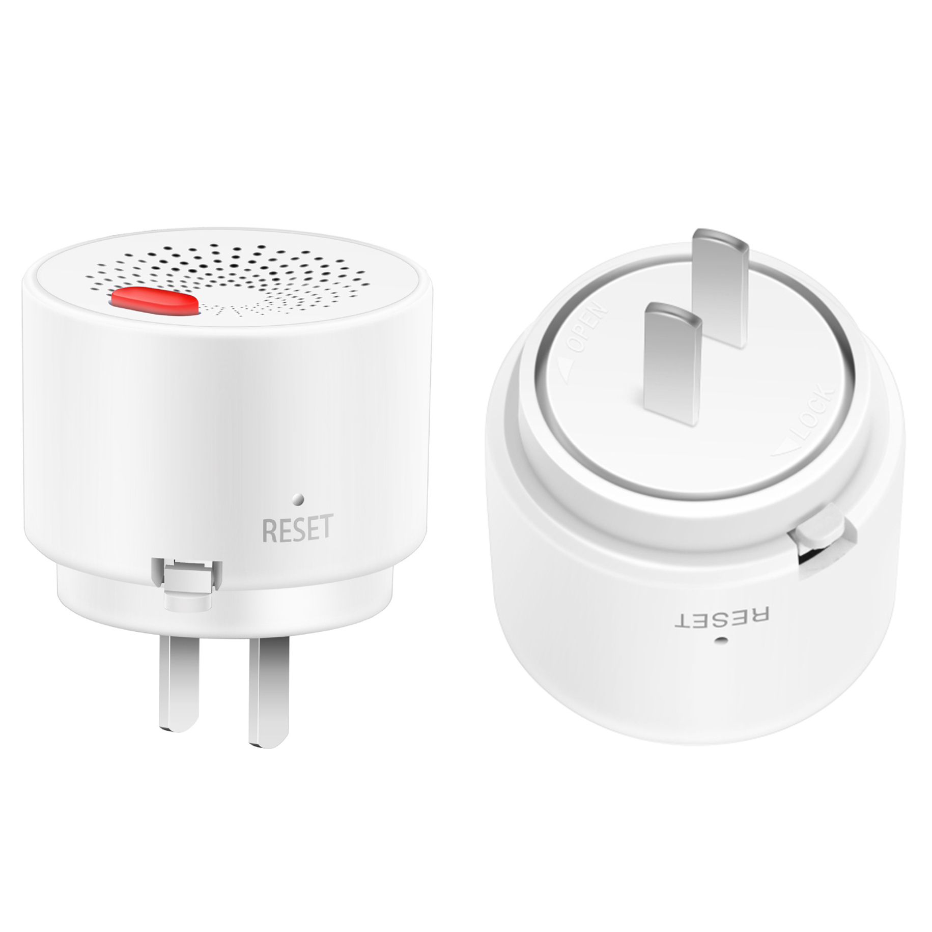 WiFi Gas Leak Sensor Tuya Natural Gas Alarm Plug In Explosive Gas Detector for Home - US Plug