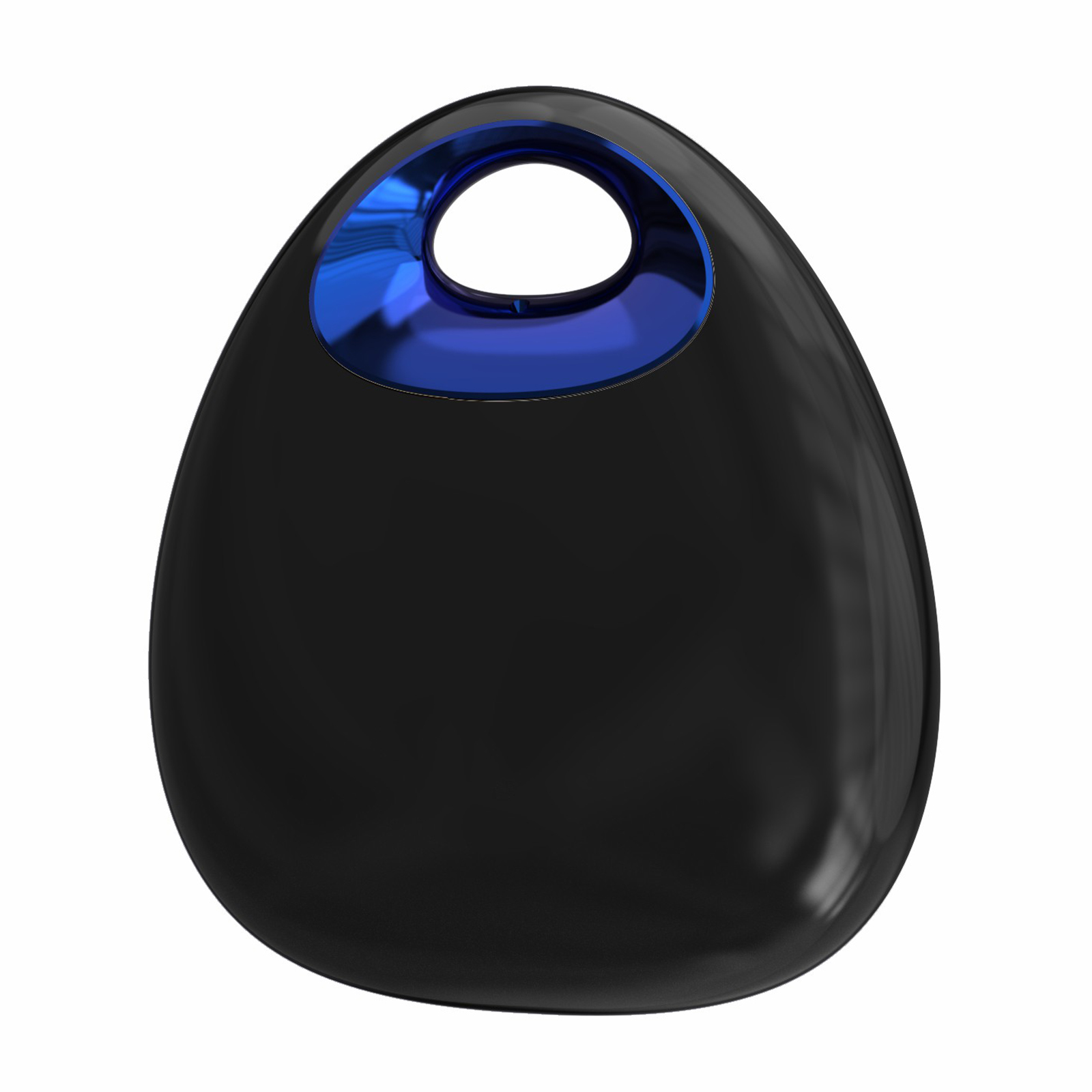 F8 Water Drop Shape Finder Alarm Anti-lost Device Car Key Bag Kids Finder Mini Smart Tracking Device - Black+Sapphire
