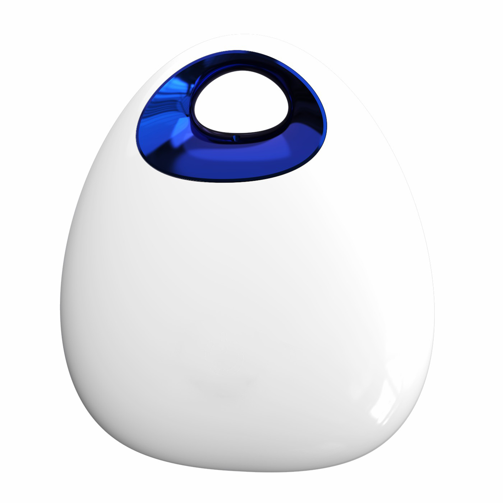 F8 Water Drop Shape Finder Alarm Anti-lost Device Car Key Bag Kids Finder Mini Smart Tracking Device - White+Sapphire
